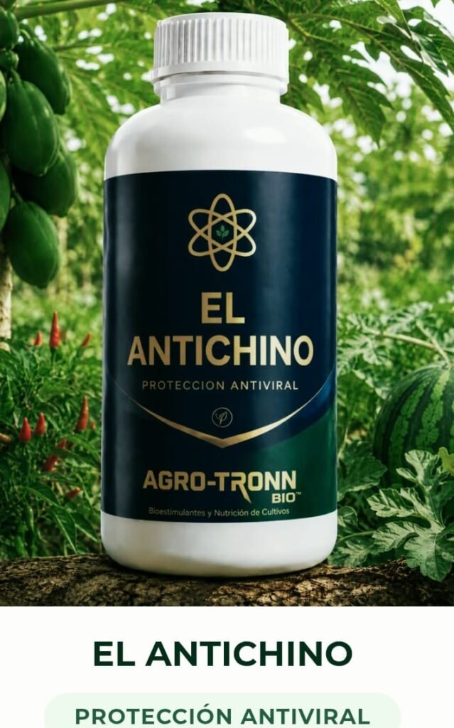 ANTICHINO BIO-INSUMO ESPECIALIZADO, PARA EL CONTROL DE LA MOSQUITA BLANCA Y ARAÑA ROJA Y PREVENCION DE VIROSIS EN CULTIVOS.